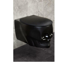 УНИТАЗ ПОДВЕСНОЙ БЕЗОБОДКОВЫЙ CRANIO Z19-44MB(крышка дюропласт-микролифт)