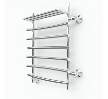 Водяной полотенцесушитель Эрато A37 600х600 (с верхней полкой и правым боковым подключением)