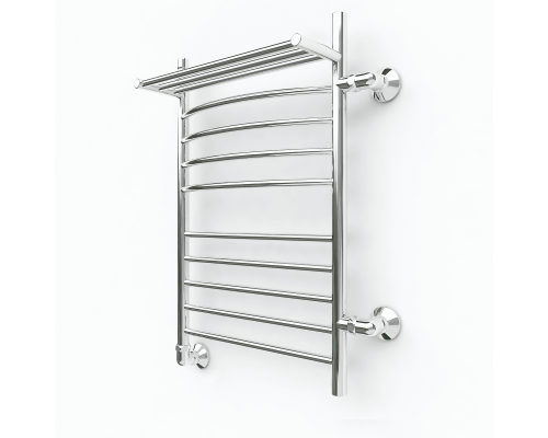 Приобрести Водяной полотенцесушитель Эрато A17 700х600 (с верхней полкой и правым боковым подключением) в магазине сантехники Santeh-Crystal.ru