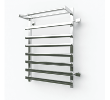 Водяной полотенцесушитель Эрато Квадрат 33 1200х500 (с верхней полкой и правым боковым подключением)