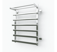 Водяной полотенцесушитель Эрато Квадрат 23 600х600 (с верхней полкой и правым боковым подключением)