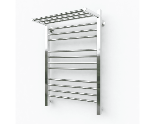 Приобрести Водяной полотенцесушитель Эрато Квадрат 3 800х500 (с верхней полкой) в магазине сантехники Santeh-Crystal.ru
