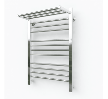 Водяной полотенцесушитель Эрато Квадрат 3 1200х500 (с верхней полкой)
