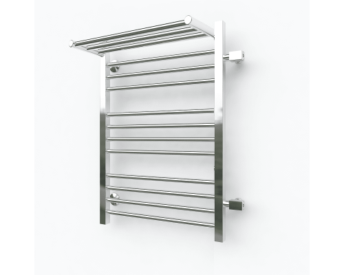 Заказать Водяной полотенцесушитель Эрато Квадрат 3 1000х500 (с верхней полкой и правым боковым подключением) в магазине сантехники Santeh-Crystal.ru