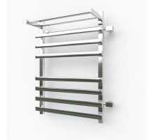 Водяной полотенцесушитель Эрато Квадрат 1 700х500 (с верхней полкой и правым боковым подключением)