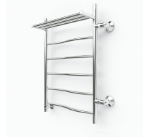 Водяной полотенцесушитель Эрато A5 600х600 (с верхней полкой и правым боковым подключением)