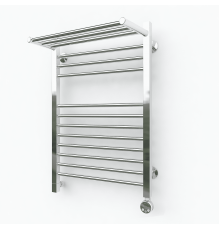 Электрический полотенцесушитель Эрато Квадрат 1 с верхней полкой 700х400