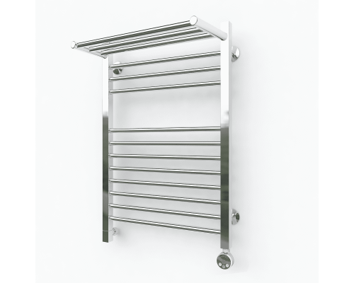 Заказать Электрический полотенцесушитель Эрато Квадрат 1 с верхней полкой 800х600 в магазине сантехники Santeh-Crystal.ru