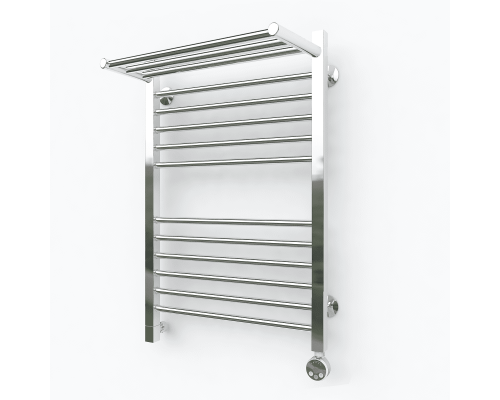 Купить Электрический полотенцесушитель Эрато Квадрат 2 с верхней полкой 1000х500 в магазине сантехники Santeh-Crystal.ru