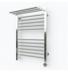Электрический полотенцесушитель Эрато Квадрат 2 с верхней полкой 1200х400