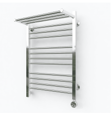 Электрический полотенцесушитель Эрато Квадрат 3 с верхней полкой 700х600