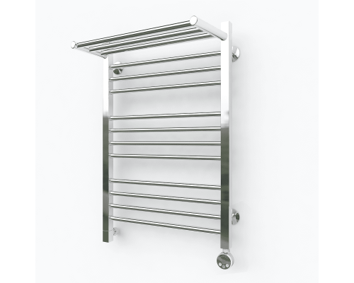 Заказать Электрический полотенцесушитель Эрато Квадрат 3 с верхней полкой 1200х500 в магазине сантехники Santeh-Crystal.ru