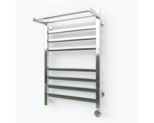 Приобрести Электрический полотенцесушитель Эрато Квадрат 24 с верхней полкой 600х400 в магазине сантехники Santeh-Crystal.ru