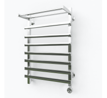 Электрический полотенцесушитель Эрато Квадрат 33 с верхней полкой 700х500