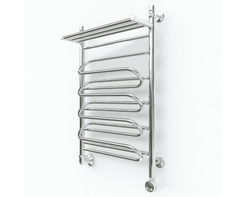 Купить Электрический полотенцесушитель Эрато A12 с верхней полкой 600х600 в магазине сантехники Santeh-Crystal.ru