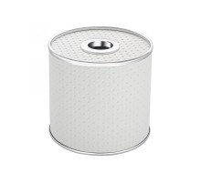 Салфетница Geralis S-PWH PUNTO белая, кант хром