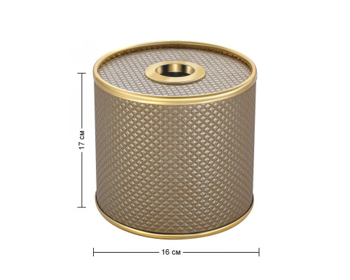 Салфетница Geralis S-RBG Ромб темная, кант золото