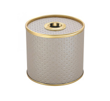 Салфетница Geralis S-PLG PUNTO бежевая, кант золото