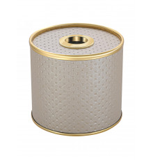 Салфетница Geralis S-PLG PUNTO бежевая, кант золото