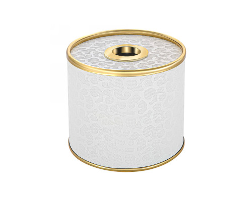 Салфетница Geralis S-FWG FLOWER белая, кант золото