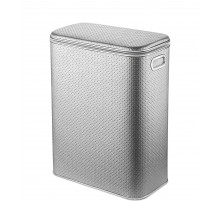 Корзина для белья Geralis PHH-B PUNTO серебро, кант хром, стандартная