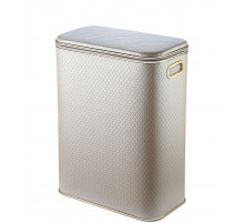 Корзина для белья Geralis NCLG-B Ромб бежевый, кант золото, стандартная