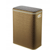 Корзина для белья Geralis FGG-B FLOWER золото, кант золото, стандартная