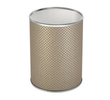 Ведро для мусора 3л открытое Geralis M-RBH-B Ромб темное, кант хром