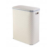 Корзина для белья Geralis CLH-B Ромб беж,.светлый, кант хром, стандартная