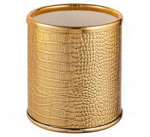 Стакан настольный Geralis M-KGG-M CROCO золото, кант золото