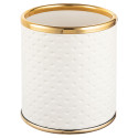 Стакан настольный Geralis M-PWG-M PUNTO белое, кант золото