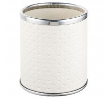 Стакан настольный Geralis M-PWH-M PUNTO белое, кант хром