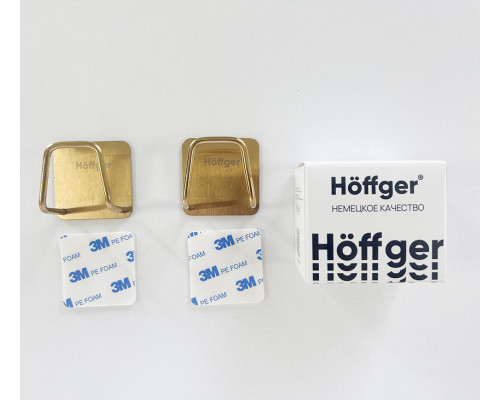 Держатель Höffger 008 Gold (Золотое) (2 шт. в упаковке)