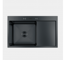 Мойка для кухни Hoffger 7850 Black (левая чаша)