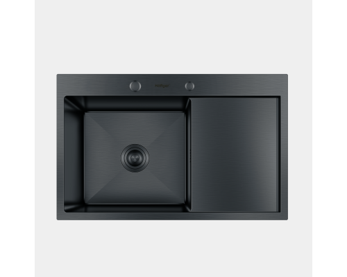 Мойка для кухни Hoffger 7850 Black (левая чаша)
