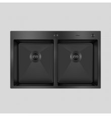 Мойка для кухни Höffger 7850B-D Black (две чаши)