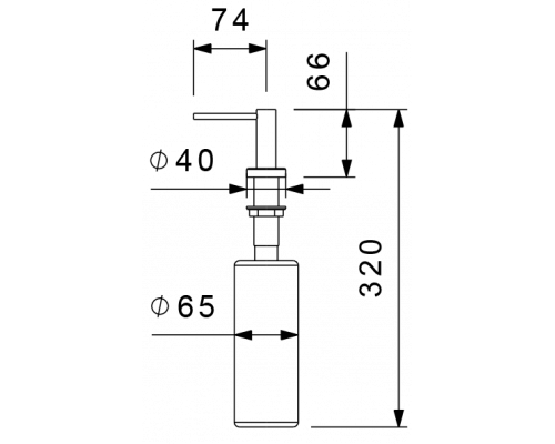 Дозатор Rivelato RD-500 Антрацит 501