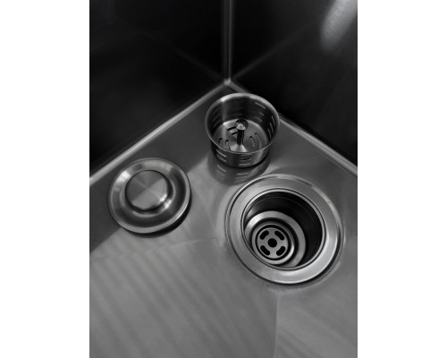 Кухонная мойка Rivelato 6550-R PVD черный