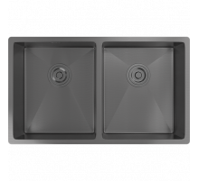 Кухонная мойка Rivelato 7444 U2 PVD черный