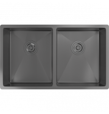 Кухонная мойка Rivelato 7444 U2 PVD черный