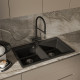 Кухонная мойка Rivelato AXEL 90-2D — Антрацит 501