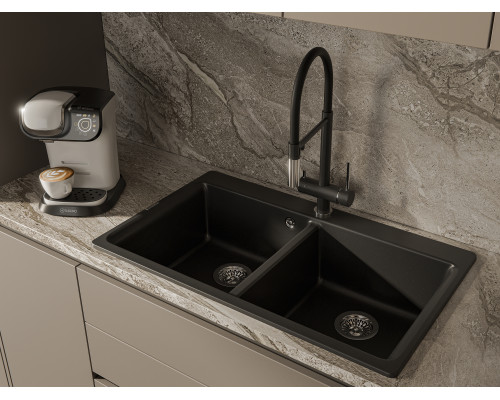 Кухонная мойка Rivelato AXEL 90-2D — Антрацит 501