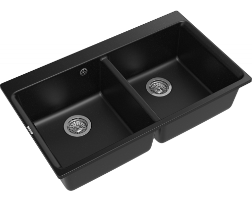 Кухонная мойка Rivelato AXEL 90-2D — Черный 502