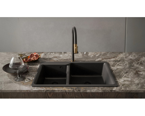 Кухонная мойка Rivelato AXEL 90D — Антрацит 501