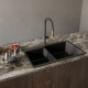 Кухонная мойка Rivelato AXEL 90D — Антрацит 501