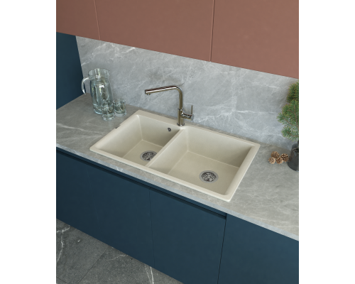 Кухонная мойка Rivelato AXEL 90D — Темно-бежевый