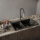 Кухонная мойка Rivelato AXEL 90D — Черный 502