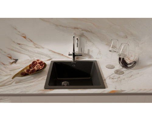 Кухонная мойка Rivelato BERKANA 45 — Антрацит 501