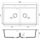 Кухонная мойка Rivelato FONDE 8638-2 — Белый 101