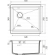 Кухонная мойка Rivelato LINO 454-L — Белый 101